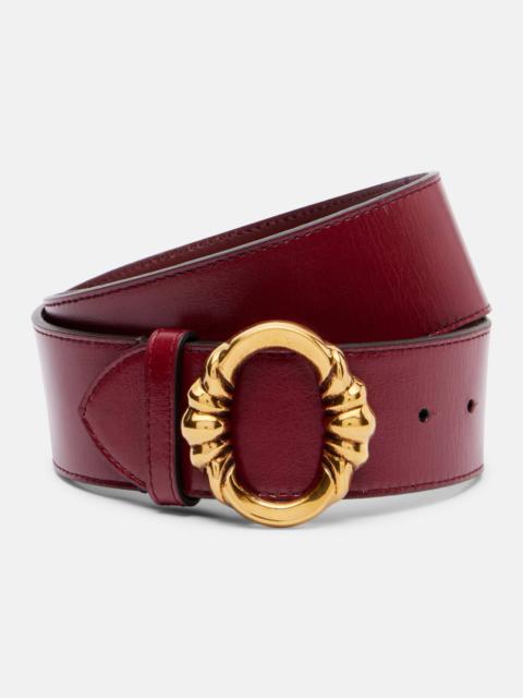 Leather belt