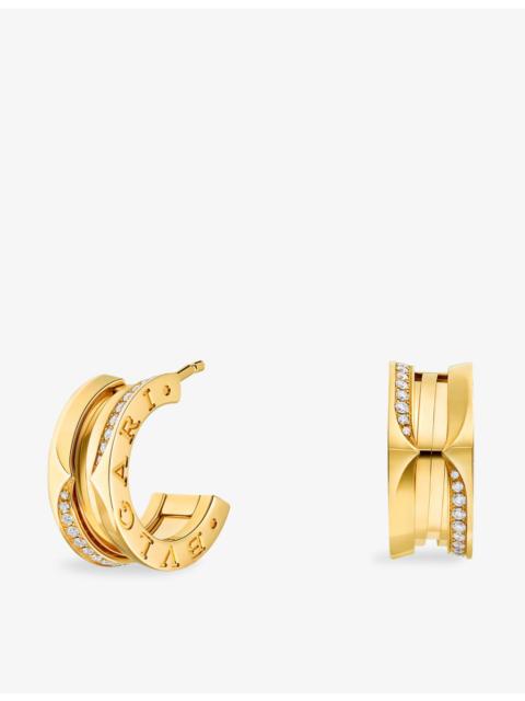 B.zero1 18ct Yellow-Gold and Brilliant-Cut 0.22ct Diamond Hoop Earrings