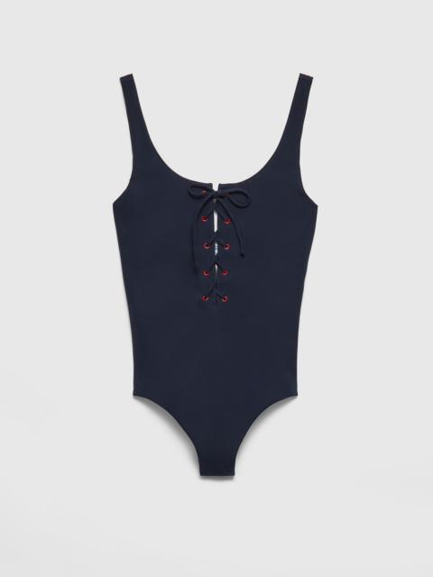 One-piece stretch jersey swimsuit