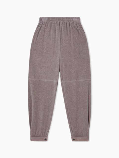 RELAXED TROUSERS IN RIBBED CHENILLE JERSEY