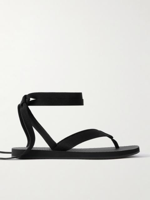 Dune Knot Cotton-blend Grosgrain Sandals