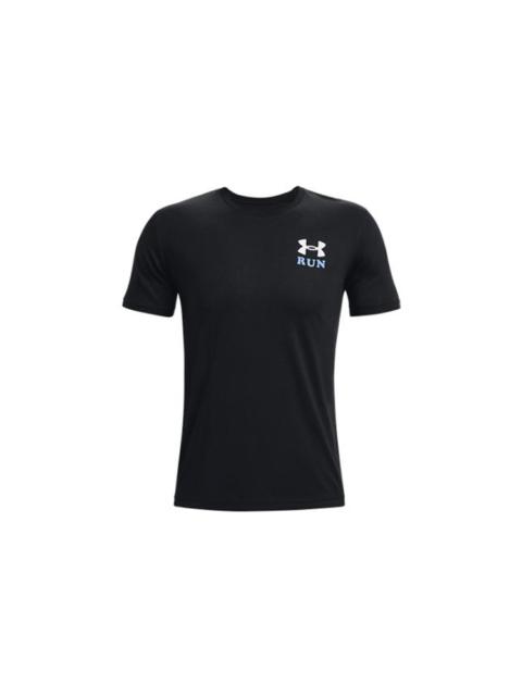 Under Armour Keep Run Graphic T-shirt 'Black' 1369405-001