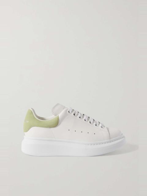 Suede exaggerated-sole sneakers
