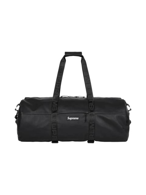 Supreme Leather Large Duffle Bag 'Black'