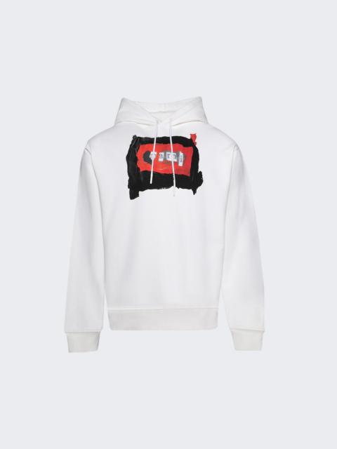 Painted Hoodie Lily White