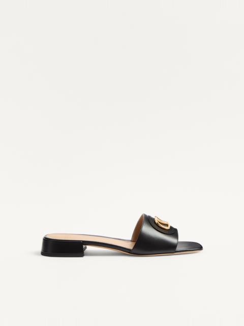 VLOGO SIGNATURE SLIDE SANDAL IN CALFSKIN 20MM