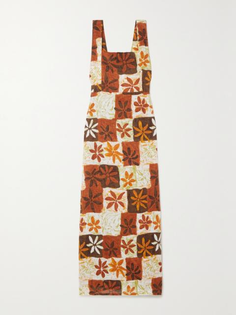 + Net Sustain + Monikh Azalea Printed Linen Maxi Dress