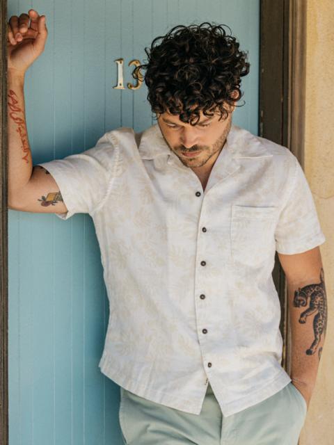 The Wrench Waffle Double Gauze Shirt - Beige Aloha