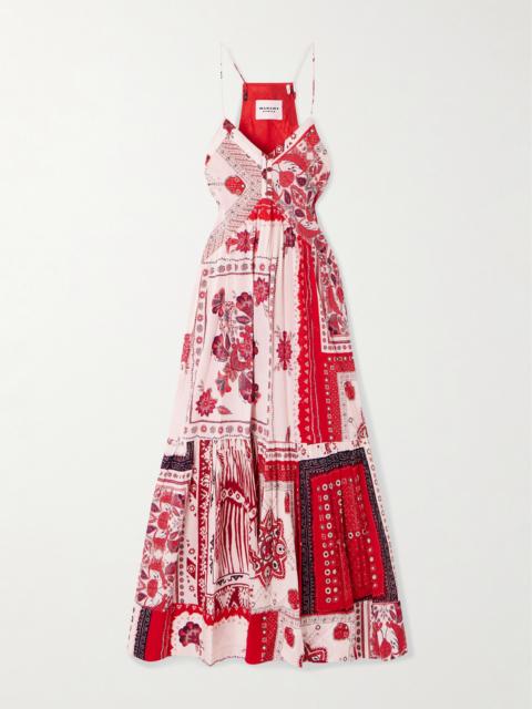 Saba Printed Cotton-voile Maxi Dress