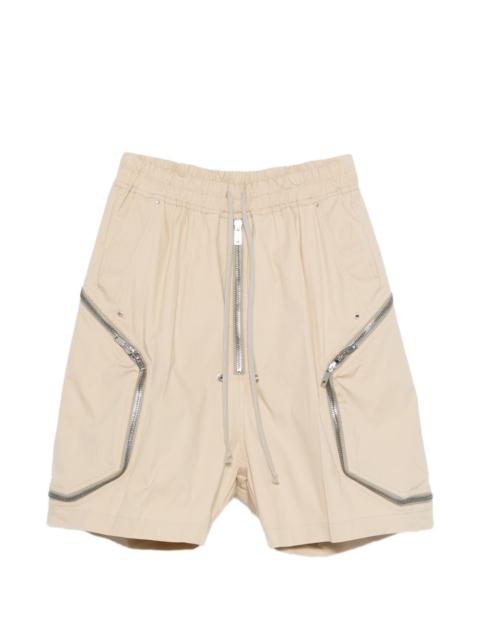 zip drawstring shorts
