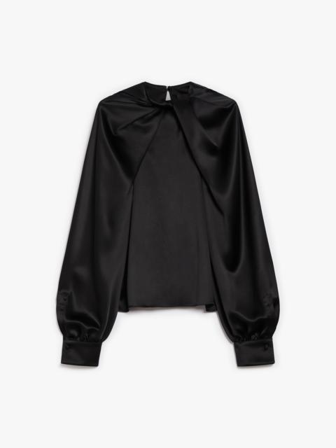 KEY Silk satin blouse