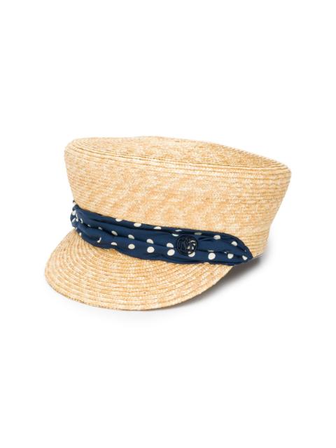 straw sailor cap