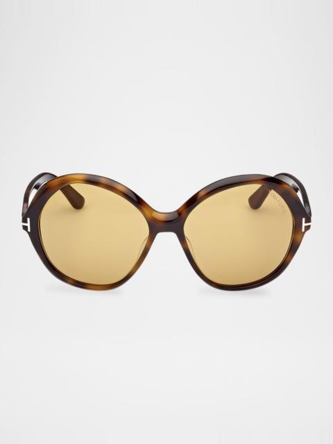 Annabelle-02 Acetate Butterfly Sunglasses