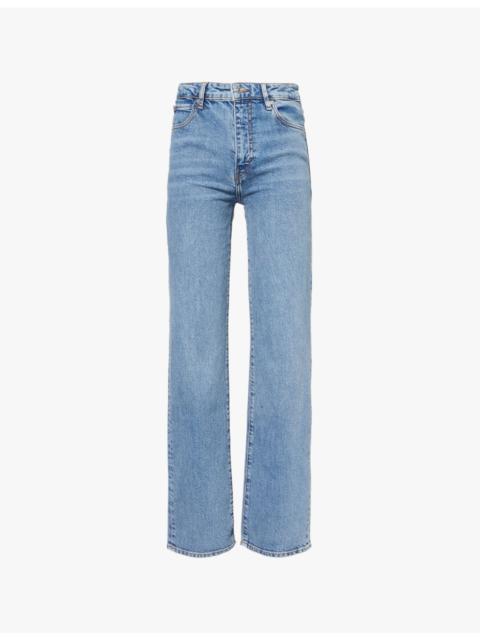 The Ruler high-rise straight-leg stretch-denim jeans