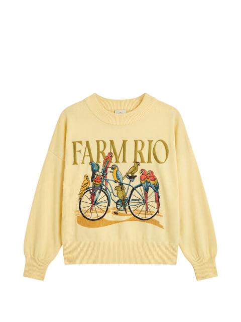 bicycle graphic sweater