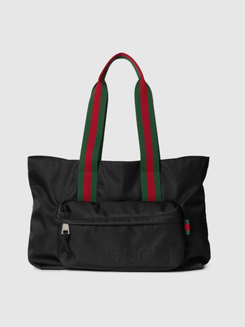 Large tote bag with Gucci logo