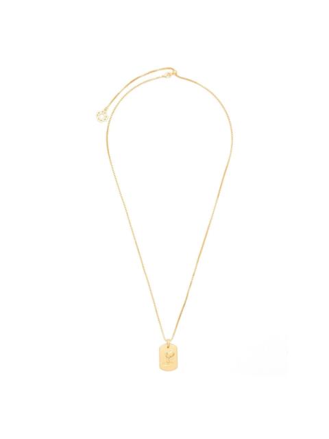 aquarius zodiac-design necklace