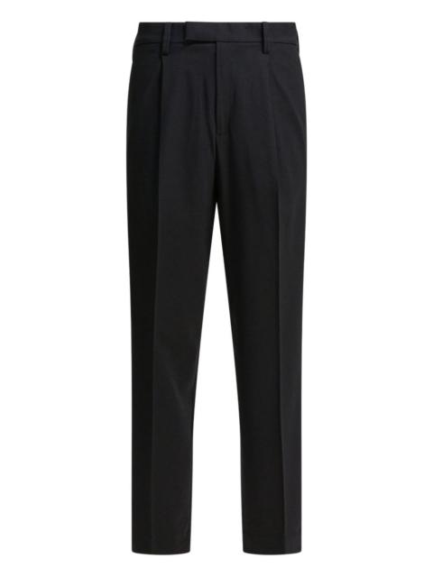 pleated-front trousers