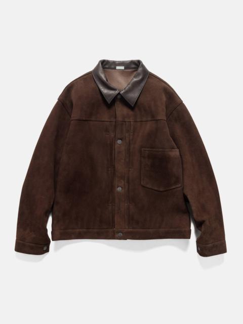 Suede Leather 1st Type Jacket Brown