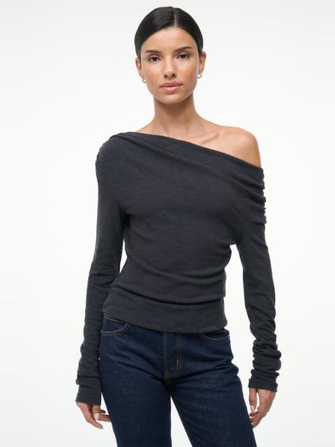 STAUD PHILOMENA TOP CHARCOAL