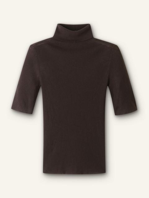 Roll Neck Knit Tee