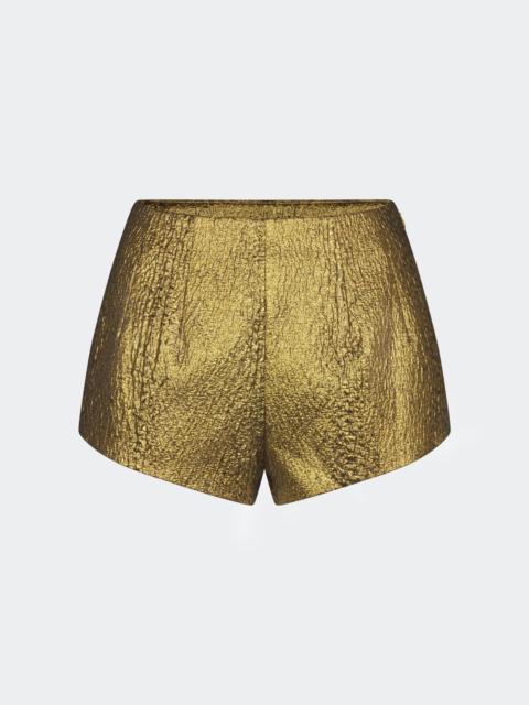 Fleur Metallic Shorts In Star Gold