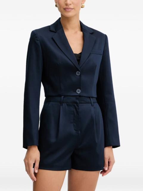 single-breasted cropped blazer