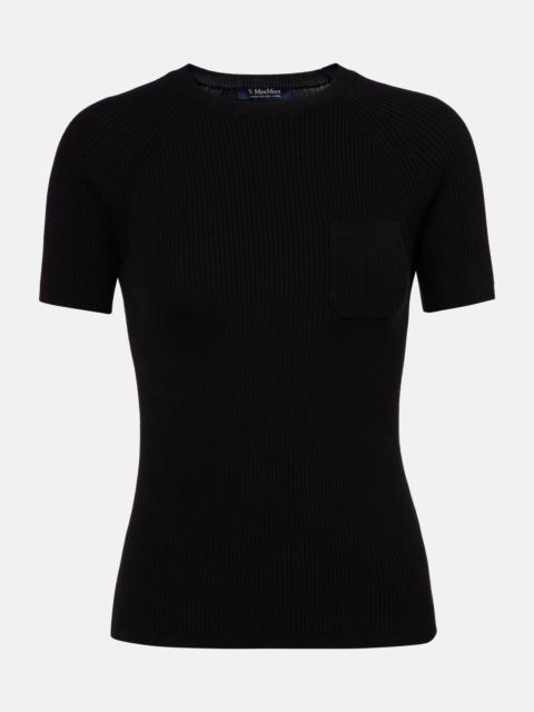 Berlino ribbed-knit cotton top