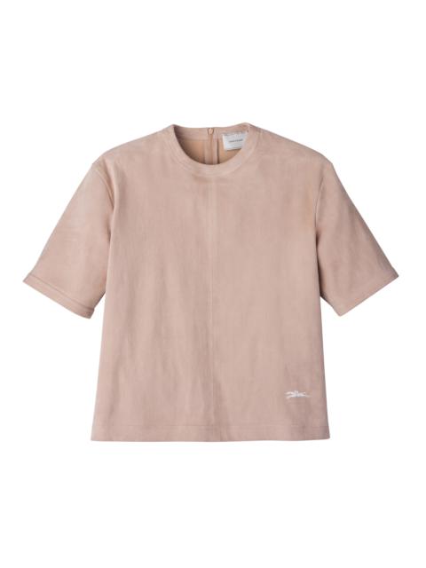 Short leather top Pink - Leather