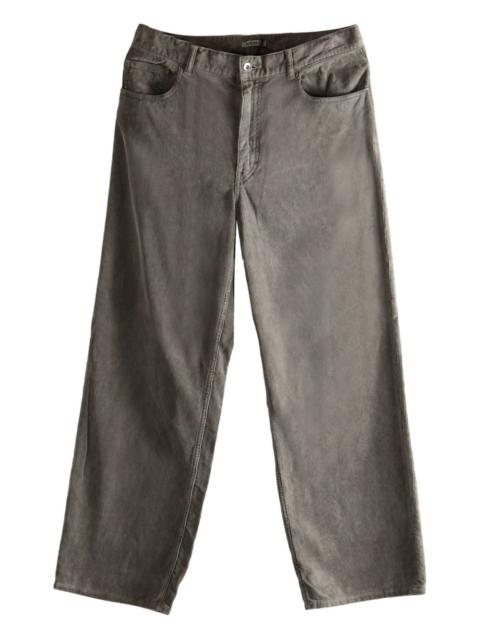 wide-leg corduroy trousers