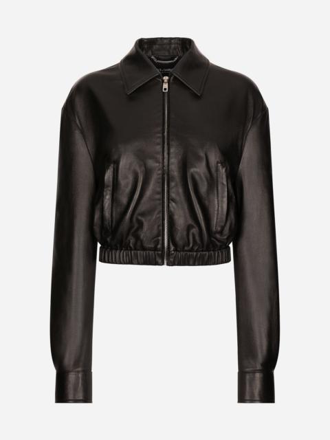 Lambskin bomber jacket
