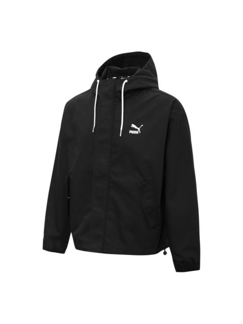 Puma Windbreaker Hoodied Jacket 'Black' 537523-01