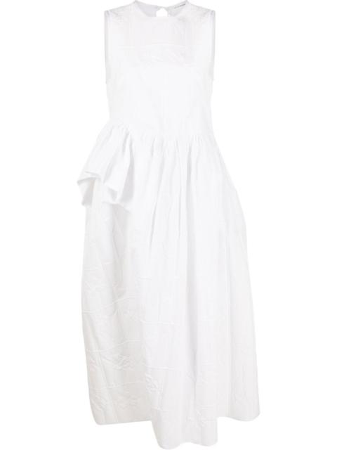 Ditte checked floral midi dress