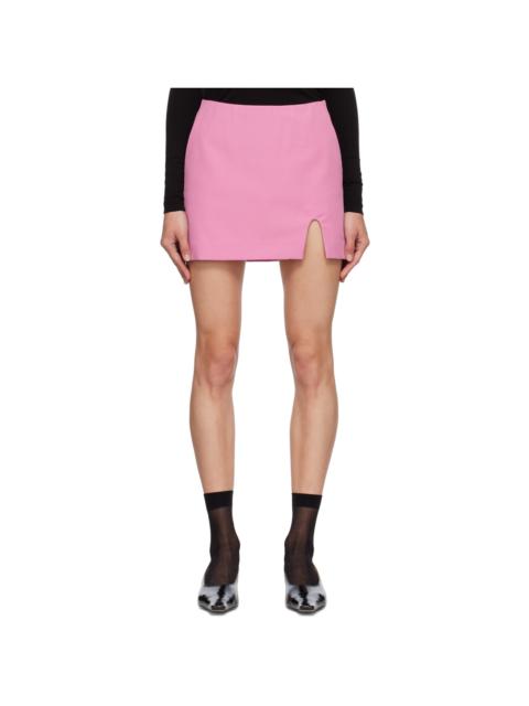 SSENE Exclusive Pink Slit-Cut Miniskirt