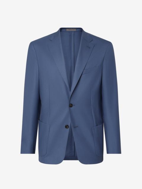 Light blue extra light wool and silk jacket