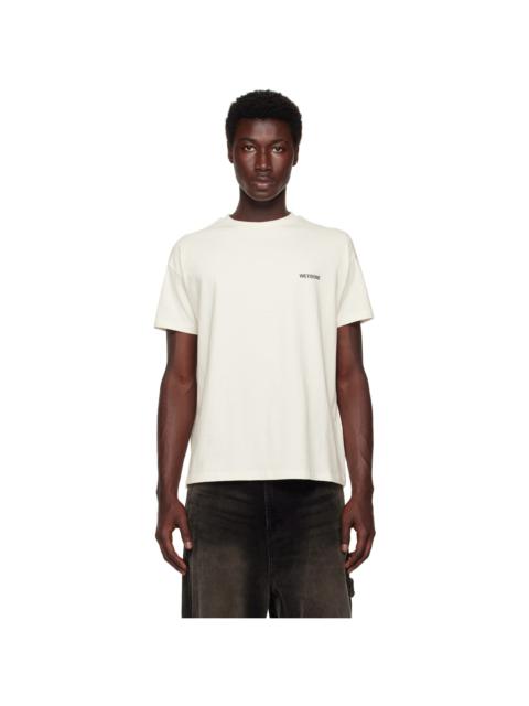 Off-White Cotton Mini Logo T-shirt