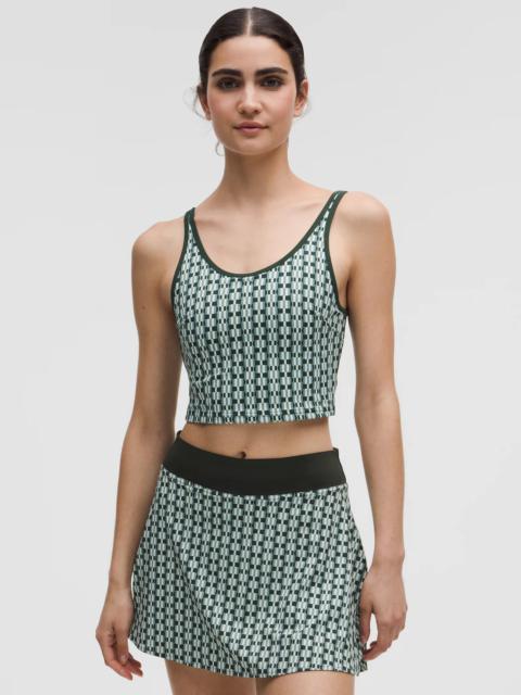 Scoop-Neck Cutout Tennis Tank Top *Medium Support, B/C Cup