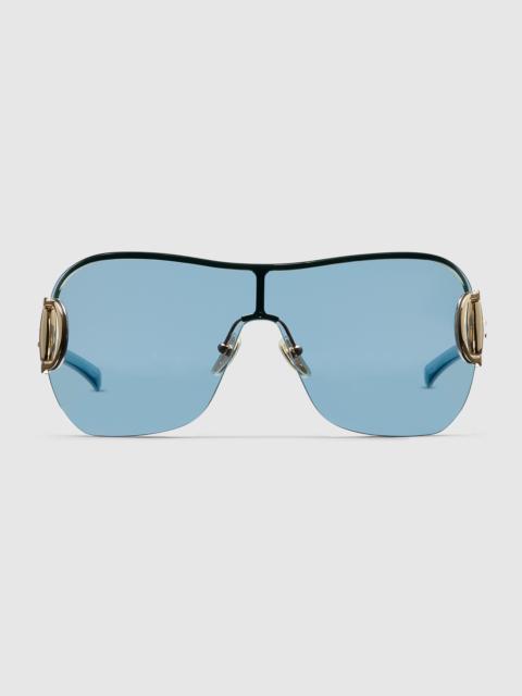 Frameless mask sunglasses
