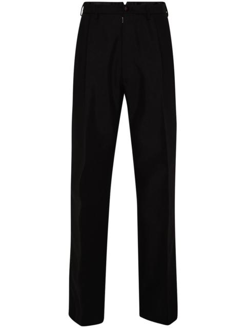 high-waisted straight-leg cut trousers