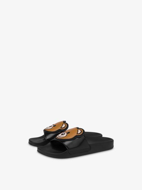 MOSCHINO TEDDY BEAR POOL SLIDES