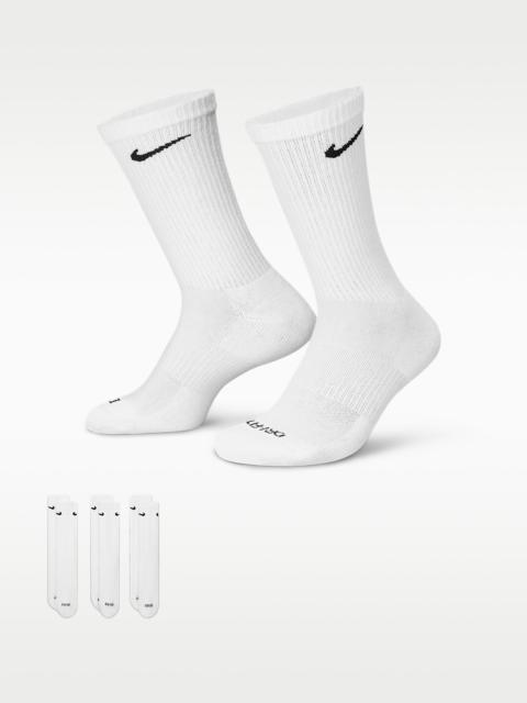 Nike Everyday Plus Cushioned Training Crew Socks (3 Pairs)