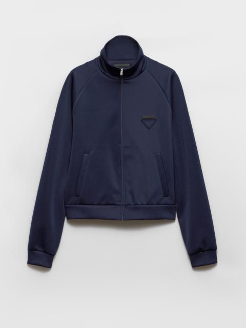 Zippered technical fabric jacket