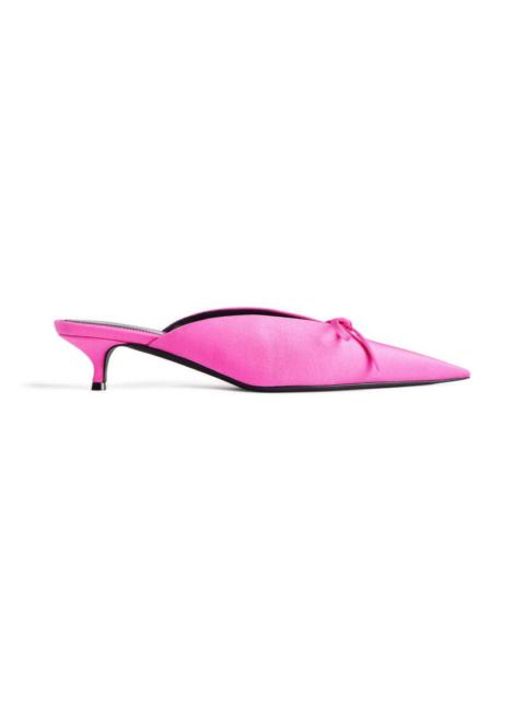 Women's Knife Bow 40mm Mule in Pink