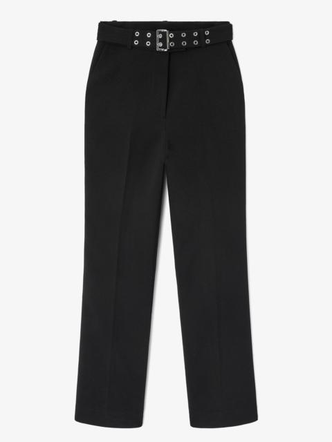 BLACK BELTED PANTS
