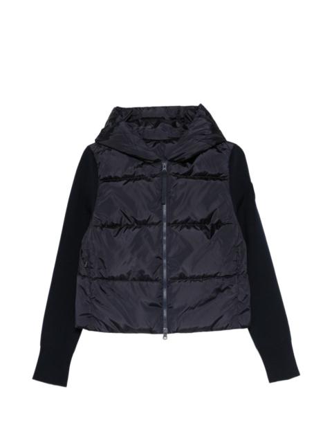 hybridge wide quilt hooded jacket