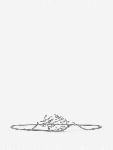 AEDE BELT IN BRASS AND CRYSTALS