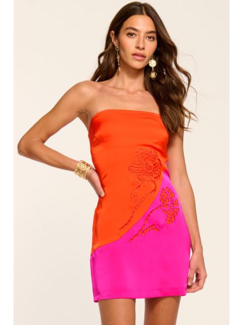 Gerrie Colorblock Strapless Mini Dress