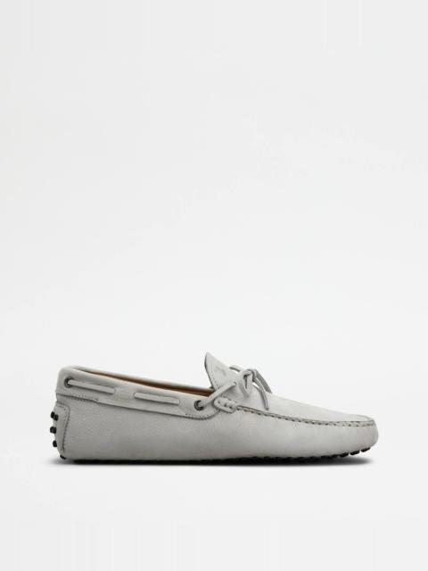 GOMMINO DRIVING SHOES IN NUBUCK - GREY