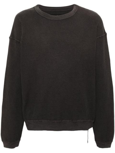 drop-shoulder cotton sweatshirt