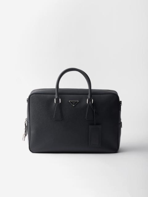 Saffiano leather work bag
